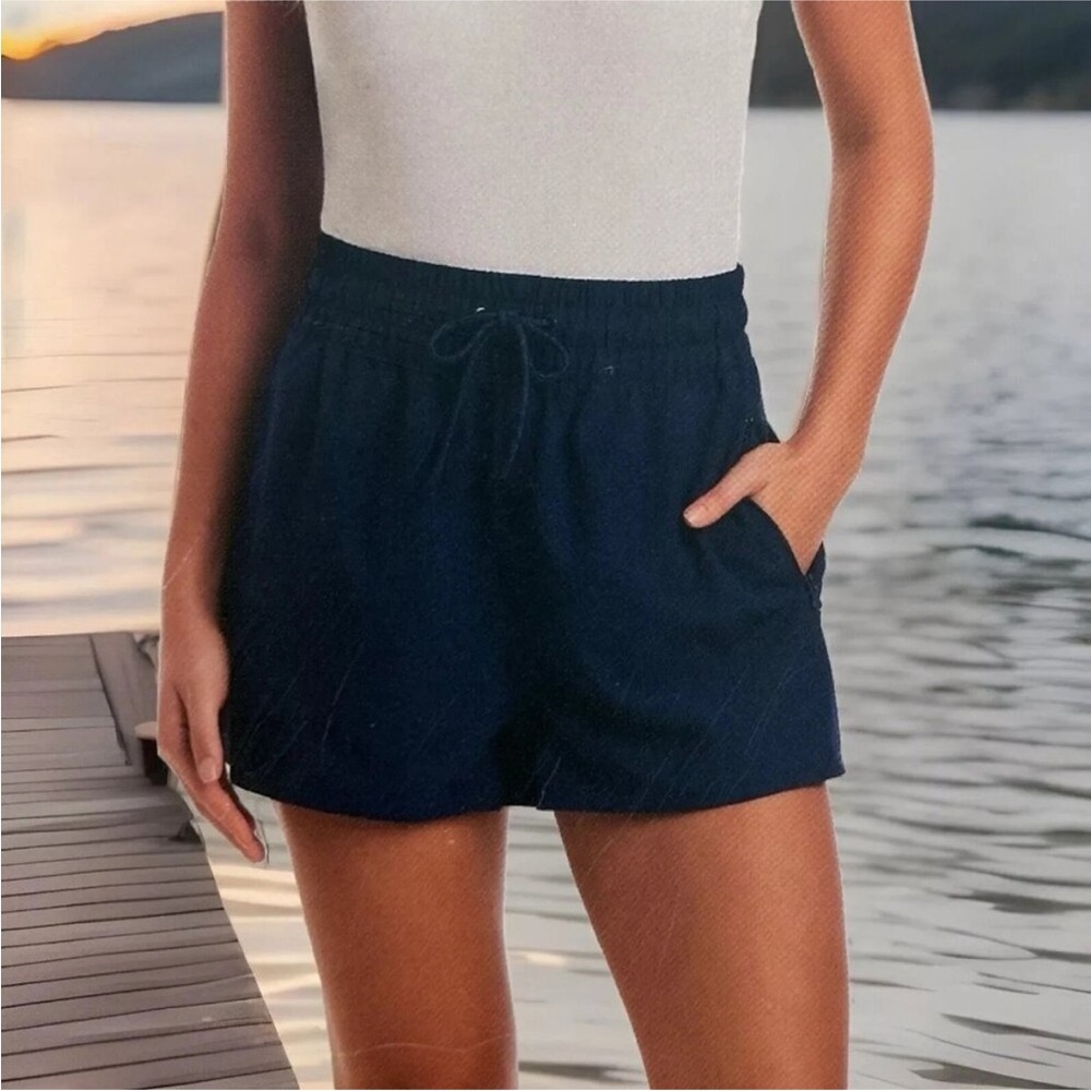 Ocean pacific Women's Navy Drawstring Shorts